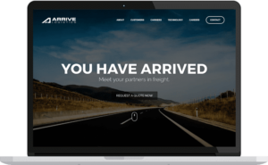 S.MICHAEL Creative Branding - Arrive Logistics Website Portfolio Shot