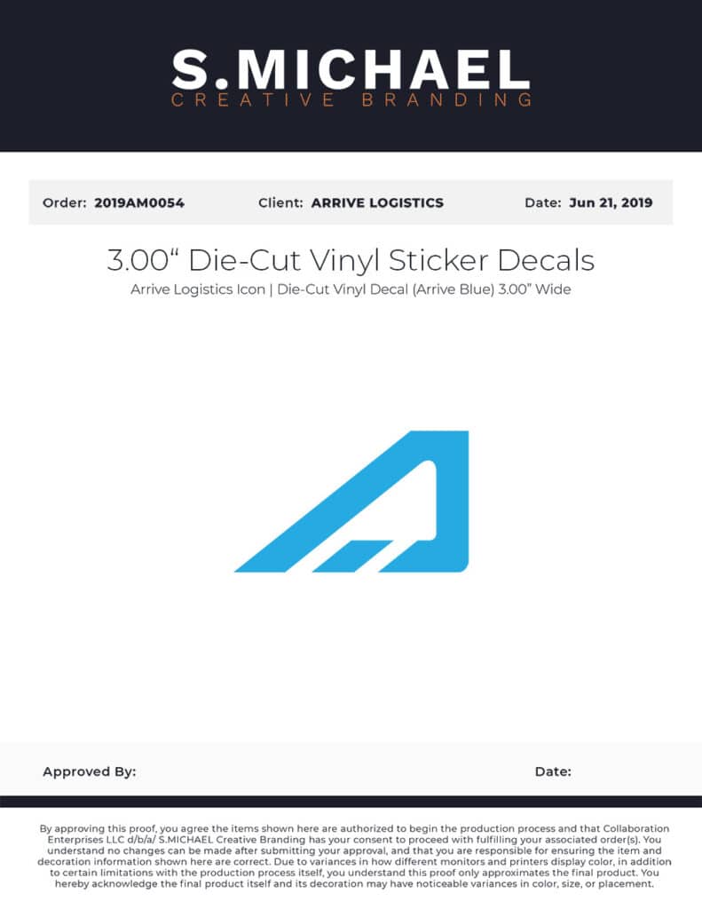 Arrive Vinyl Decals - S.MICHAEL Creative Branding Art Mockup