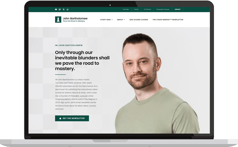 S.MICHAEL Creative Branding - IM John Bartholomew Website Portfolio Shot