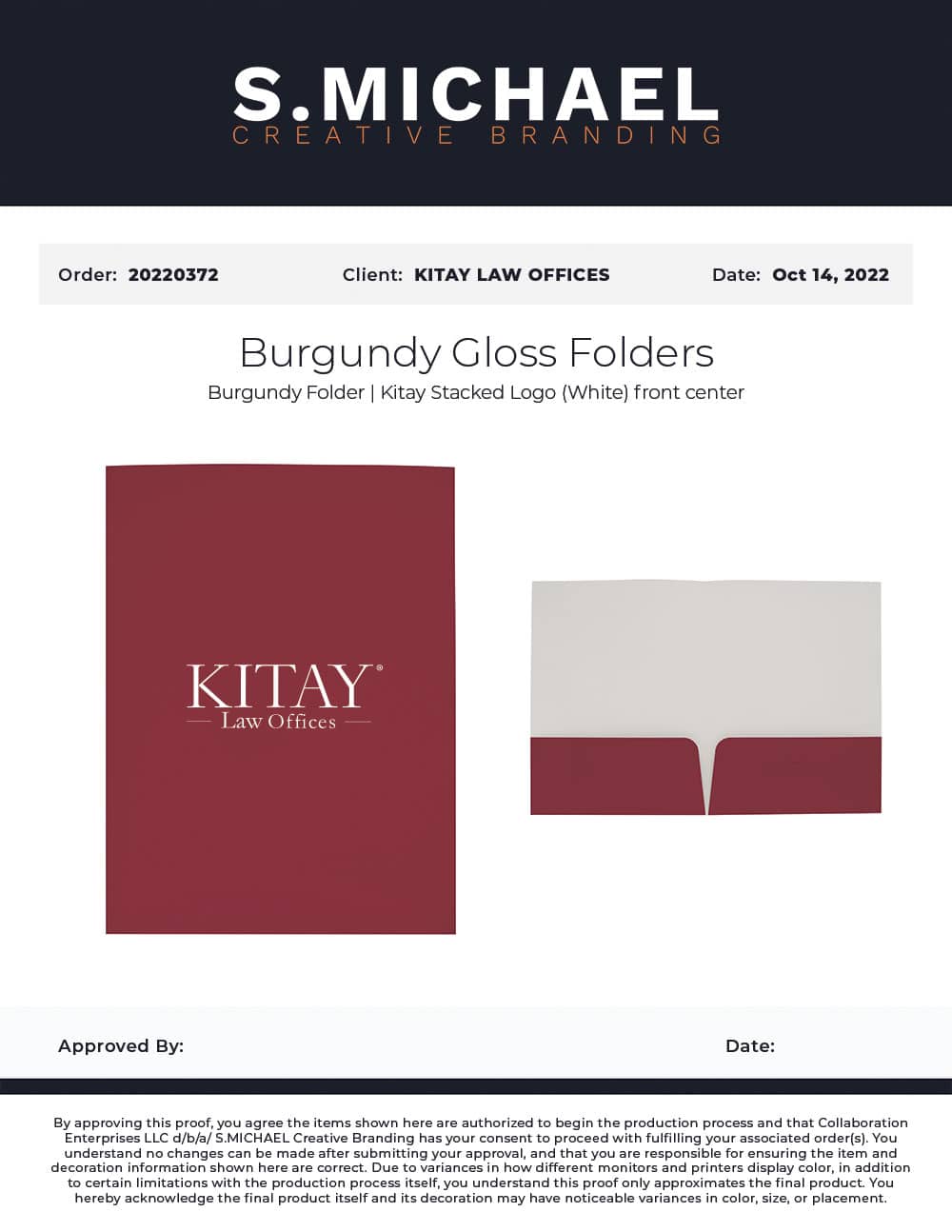 Kitay Presentation Folders - S.MICHAEL Creative Branding Art Mockup
