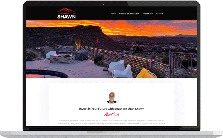 S.MICHAEL Creative Branding - Southern Utah Shawn Real Estate Website Portfolio Shot