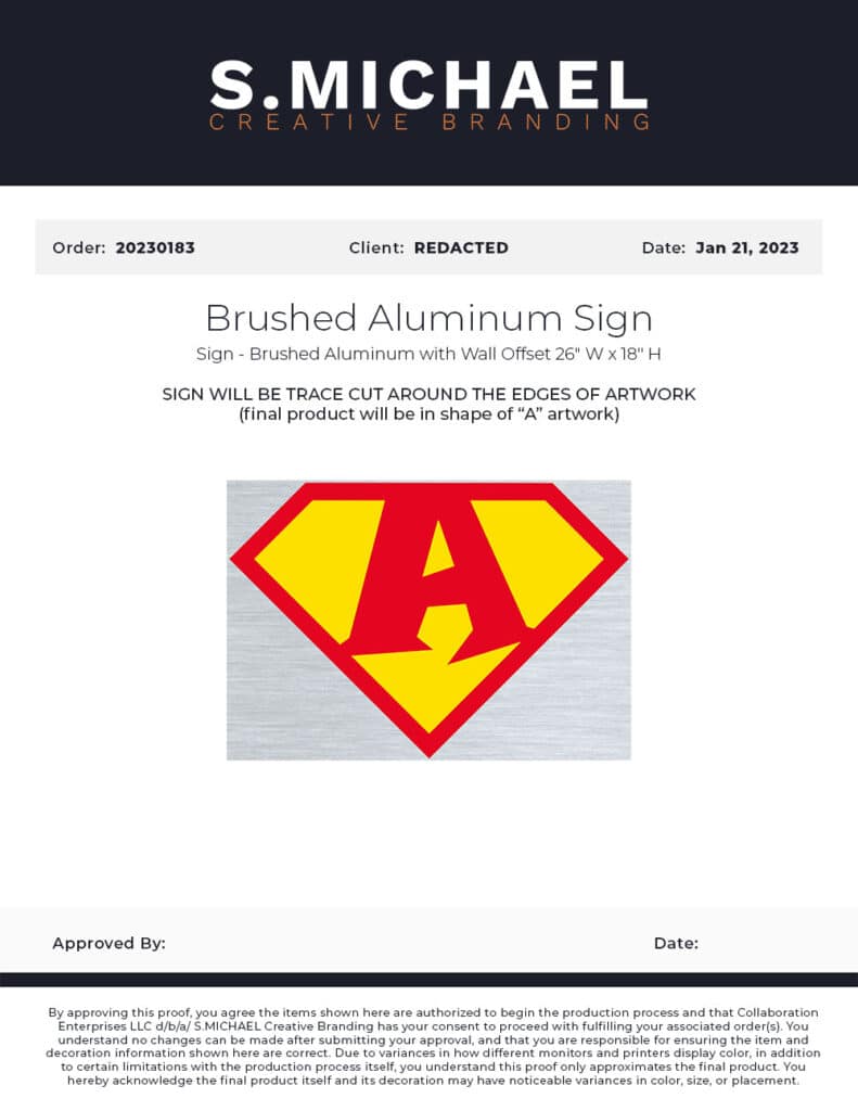 Special A Sign - S.MICHAEL Creative Branding Art Mockup