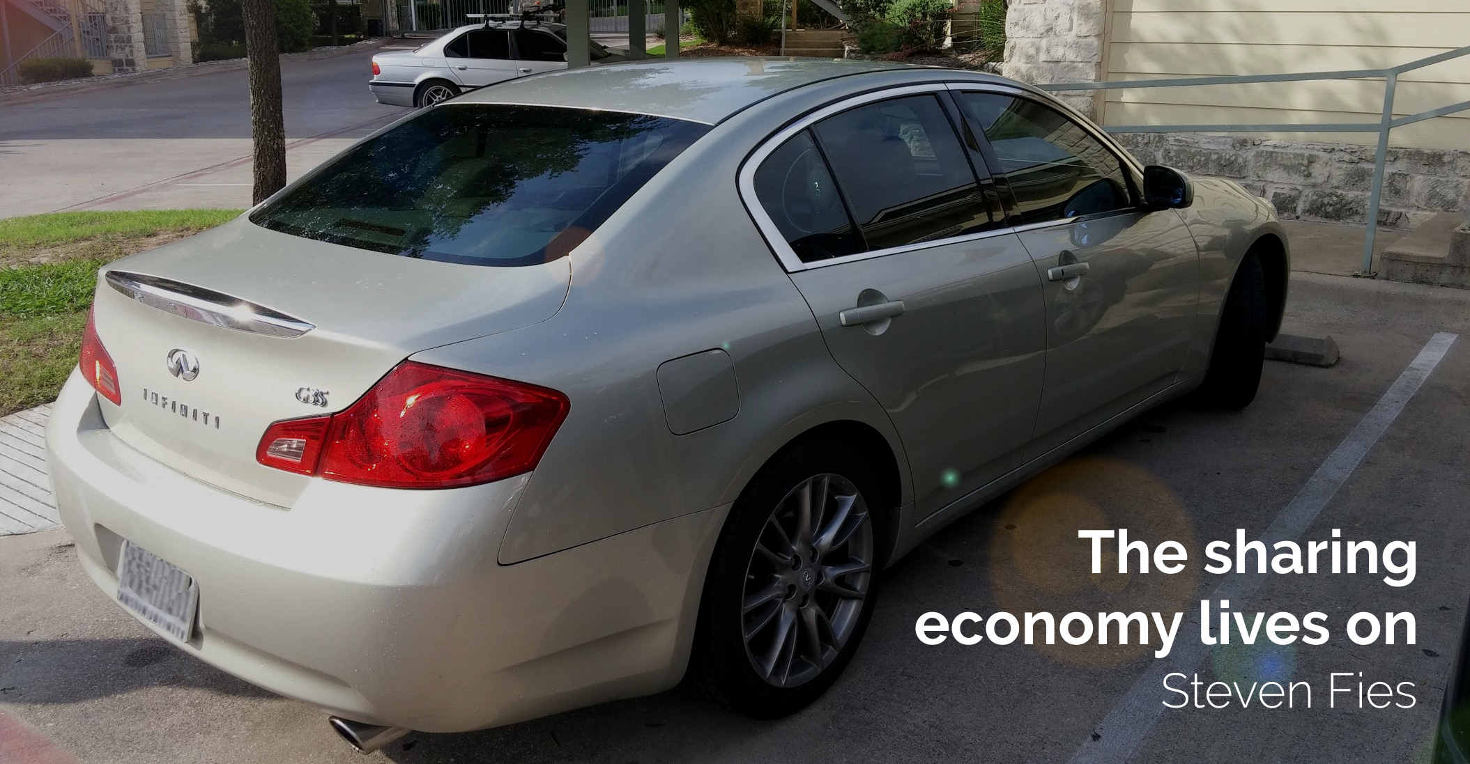 infiniti g35, g35 serengeti sand, g35 sedan, g35 sedan 2007, uber, lyft, fasten, fare, get me, rideshare austin, prop 1, steven fies, sharing economy, ride share, ride-share, rideshare